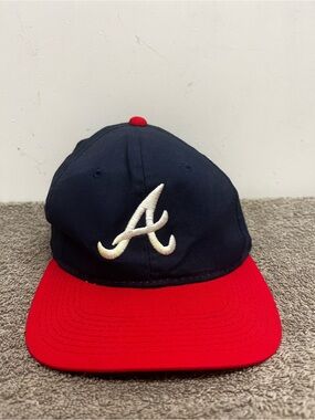 Vintage MLB Atlanta Braves SnapBack Hat 1990s Retro Baseball Cap Adjustable OSFA